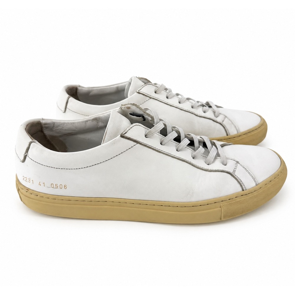 Common Projects Achilles Sneakers Men US 8 EU 41 White Leather Italy